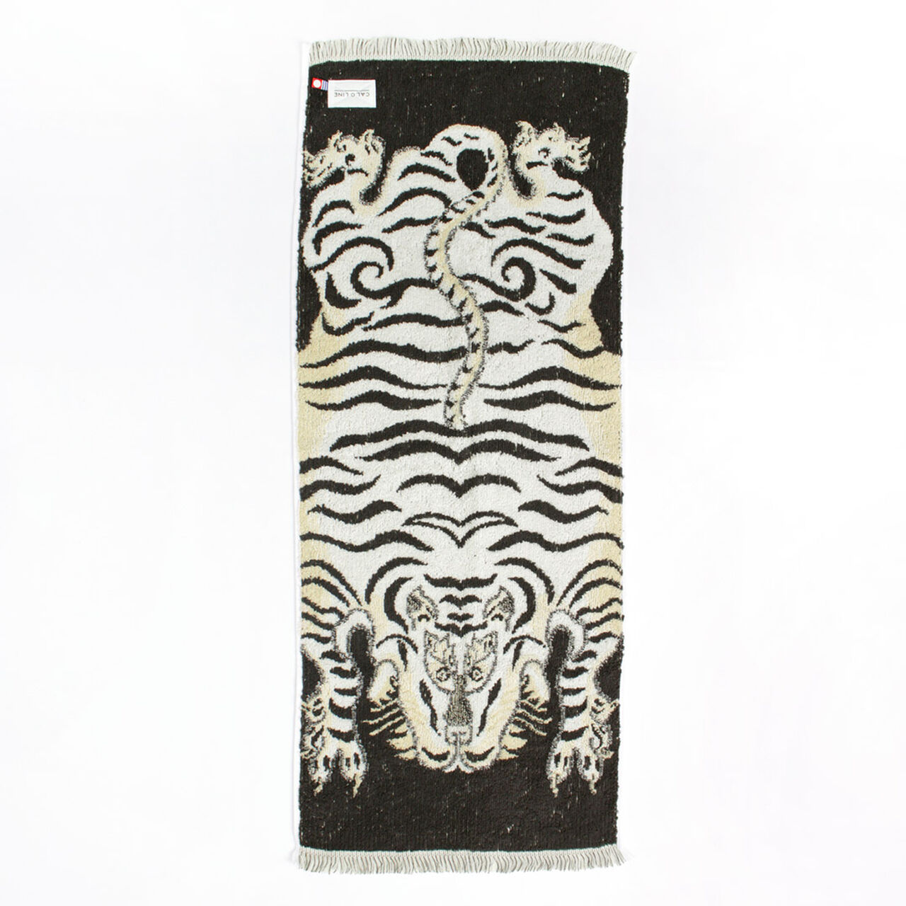 Tibetan Tiger blanket towel small,White, large image number 0