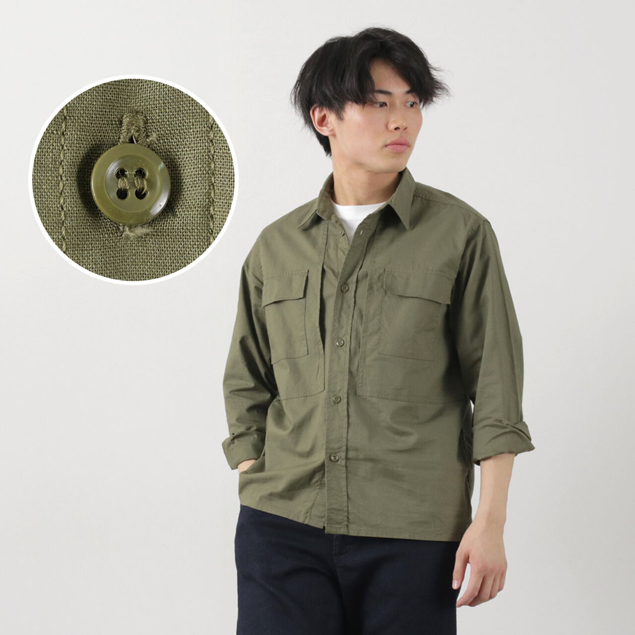 F3498 Long sleeve field shirt,, large image number 9