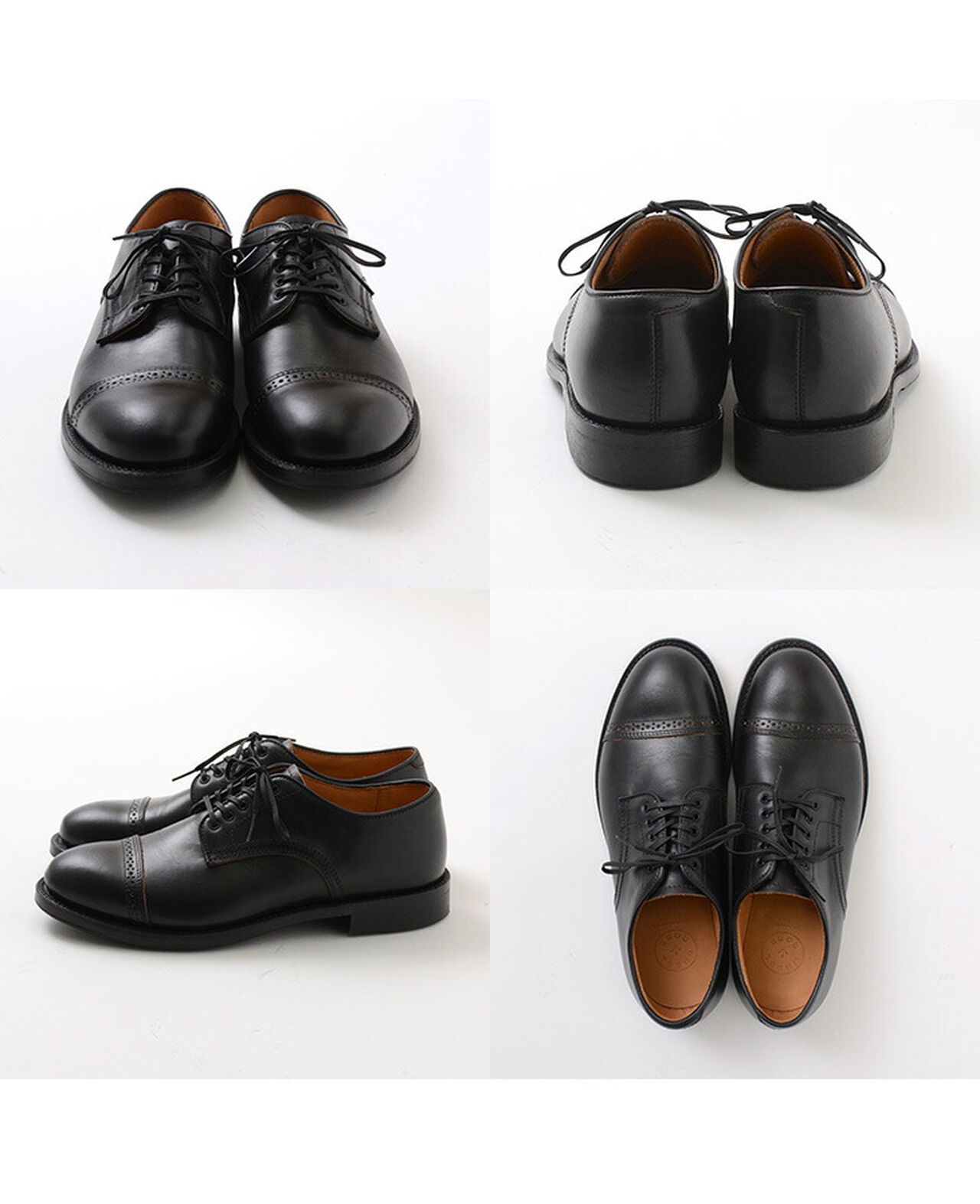 Punched Cap Toe Derby Shoes,, large image number 13