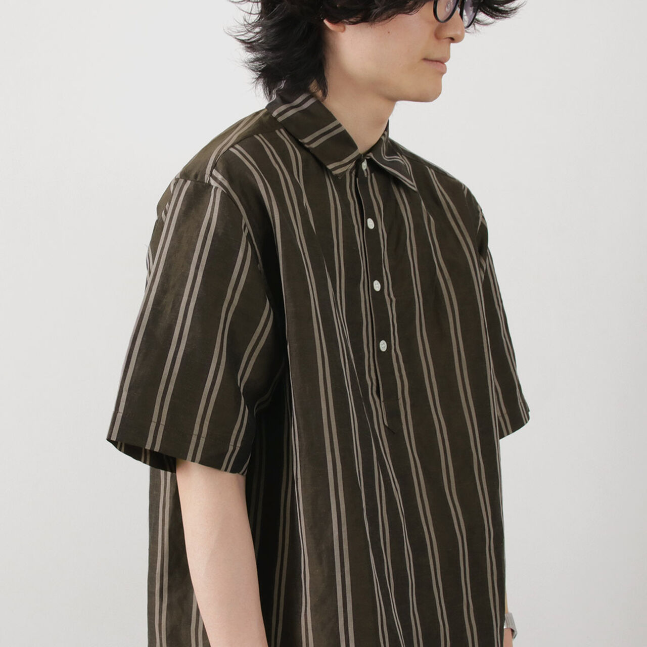 Cupro linen woven poloshirt,, large image number 10