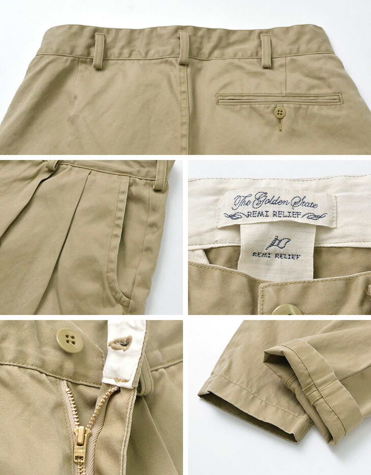Chino 2-tuck pants,, large image number 9