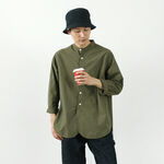 FRC005 Special order military dump band collar shirt, long sleeves,Green, swatch
