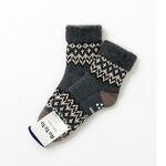 R1260 Comfy Room Socks "Nordic",Charcoal, swatch