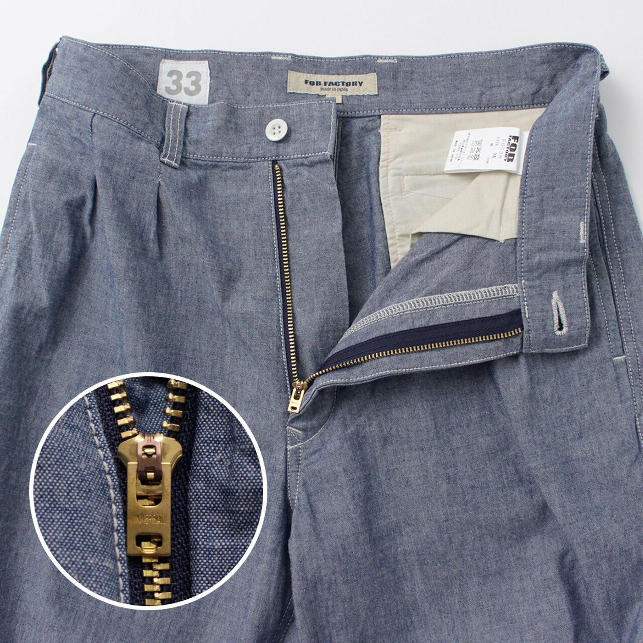 F0528 M52 Chambray trousers,, large image number 8