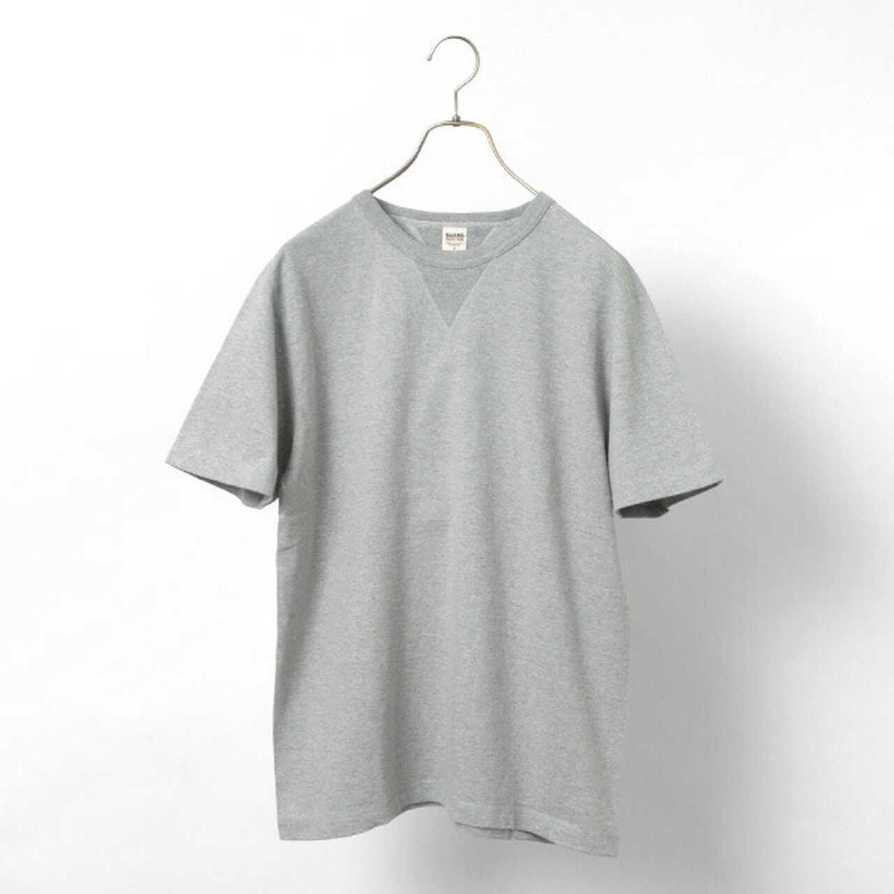 Cozun knitted vintage gusset short sleeve crew neck T-shirt,, large image number 0