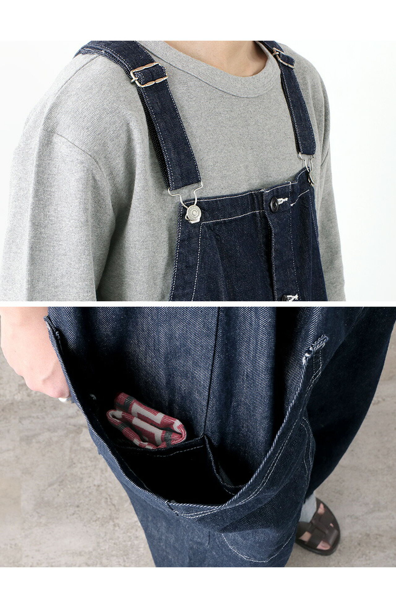 Overalls / 10oz Non-Faded Denim,, large image number 7