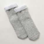R1387 Double face room socks Thermo fleece,Grey, swatch