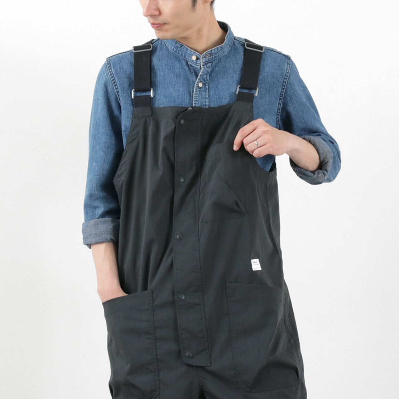 HINOC RIPSTOP FIELD OVERALLS,Black, large image number 0
