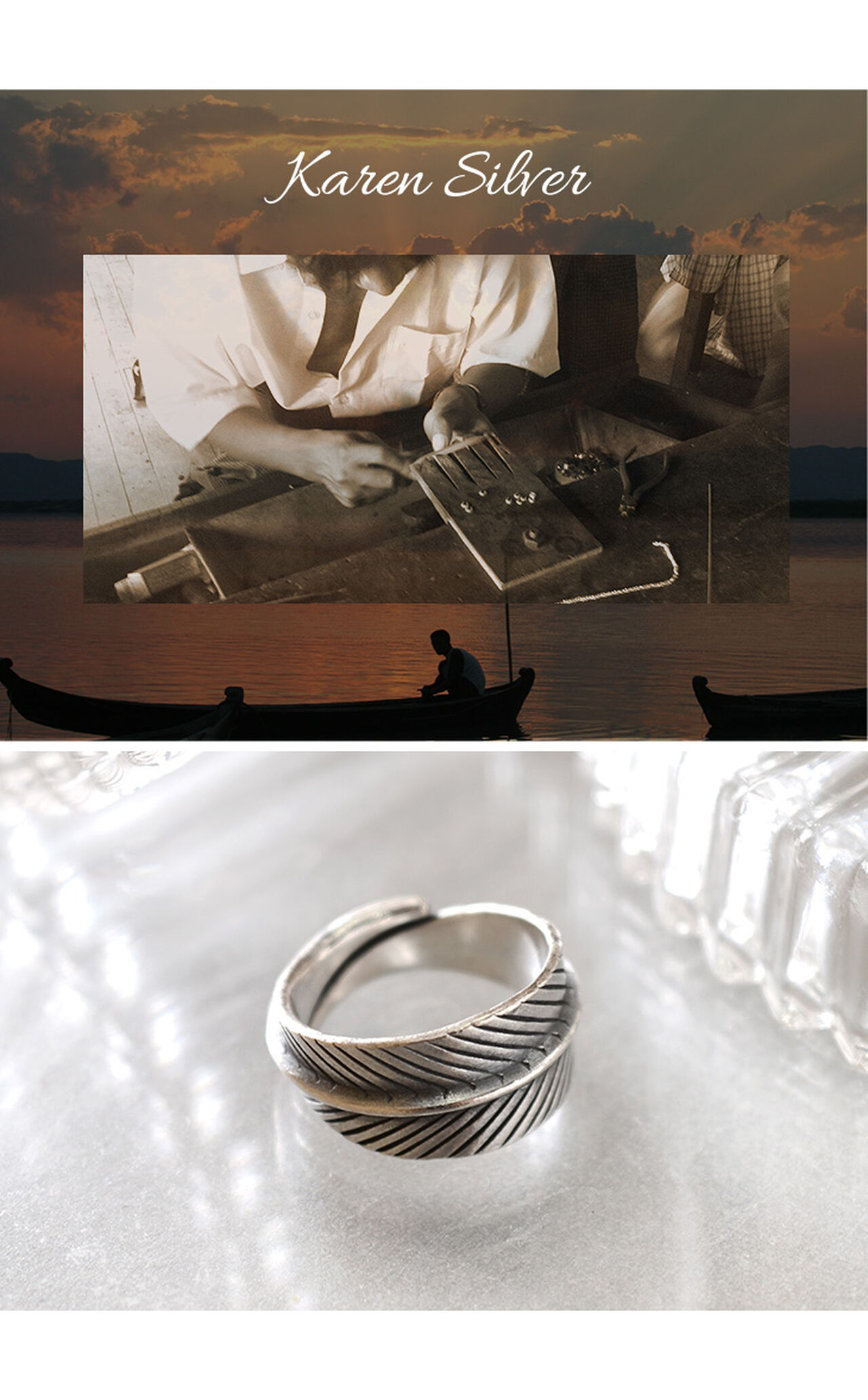 Cullen Silver Ring,, large image number 3