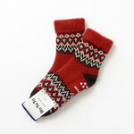 R1260 Comfy Room Socks "Nordic",Red, swatch