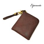 ESP-6237 Pueblo leather mini wallet,Brown, swatch