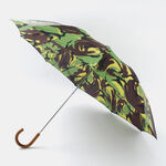 Malacca Handle Folding Umbrella for Rain,Multi, swatch