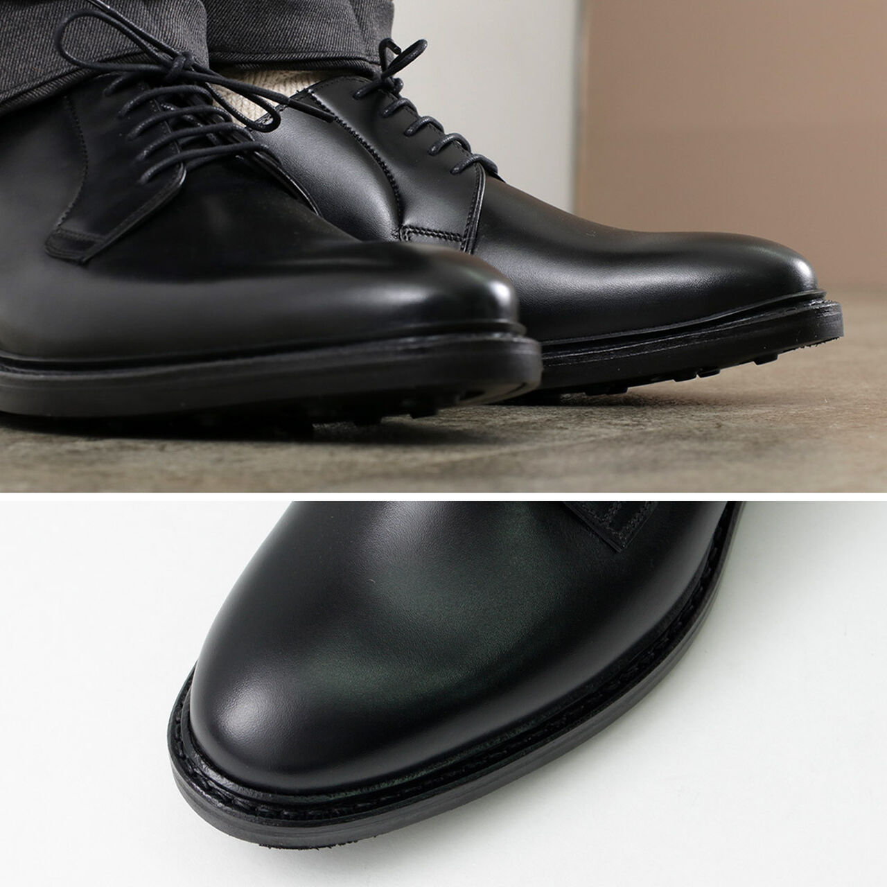Tokio Plain Toe Leather Shoes,, large image number 4