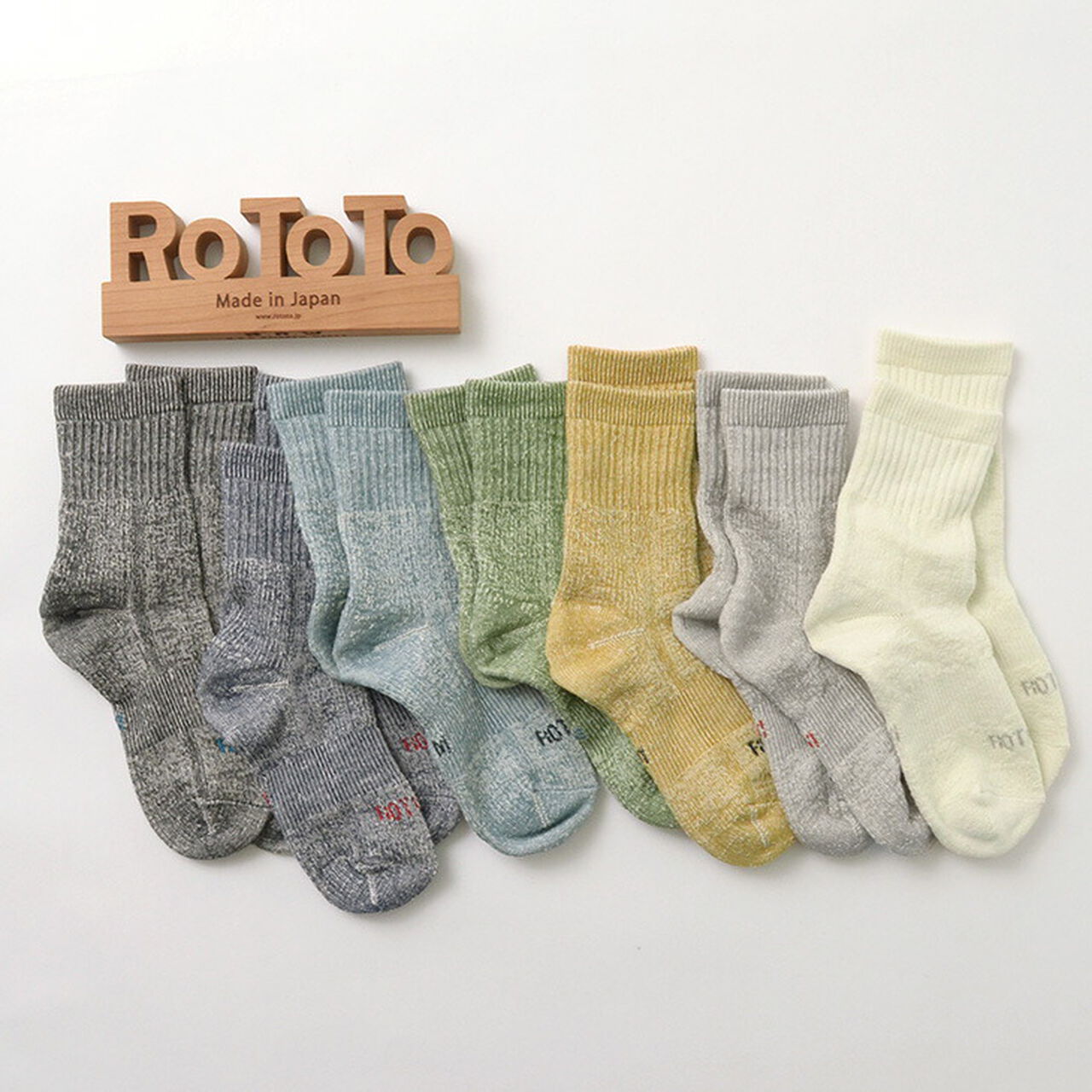 R1380 Double Face Mid Socks Organic Cotton,, large image number 9
