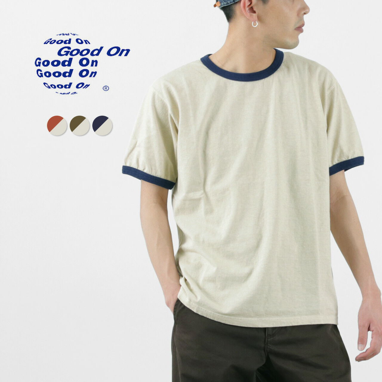 Short Sleeve Ringer T-Shirt,, large image number 1
