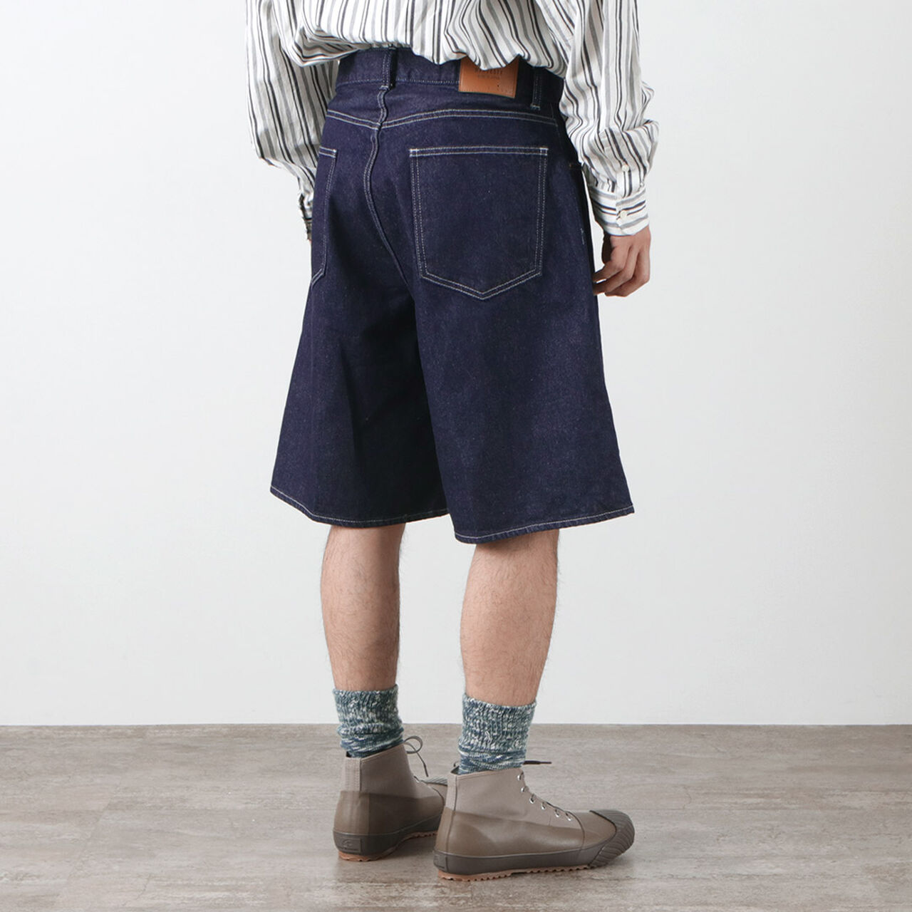 12.5oz open-end yarn 5 pocket flared shorts,, large image number 5