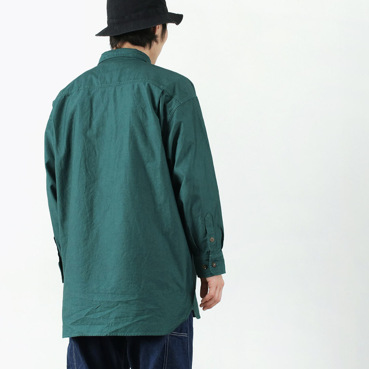 Grandval garment dye Shrimp sleeve shirt coat,, large image number 5