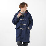 Indigo Duffle Coat,Blue, swatch