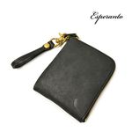 ESP-6237 Pueblo leather mini wallet,Black, swatch