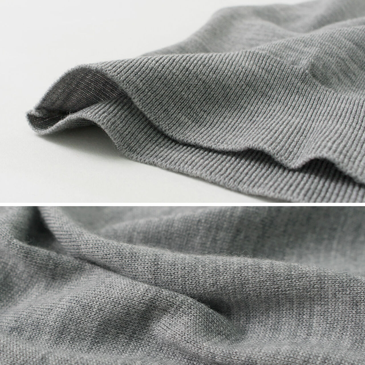 Merino Wool 30 Gauge 30 Gauge V-Neck Knit MODERN FIT,, large image number 7