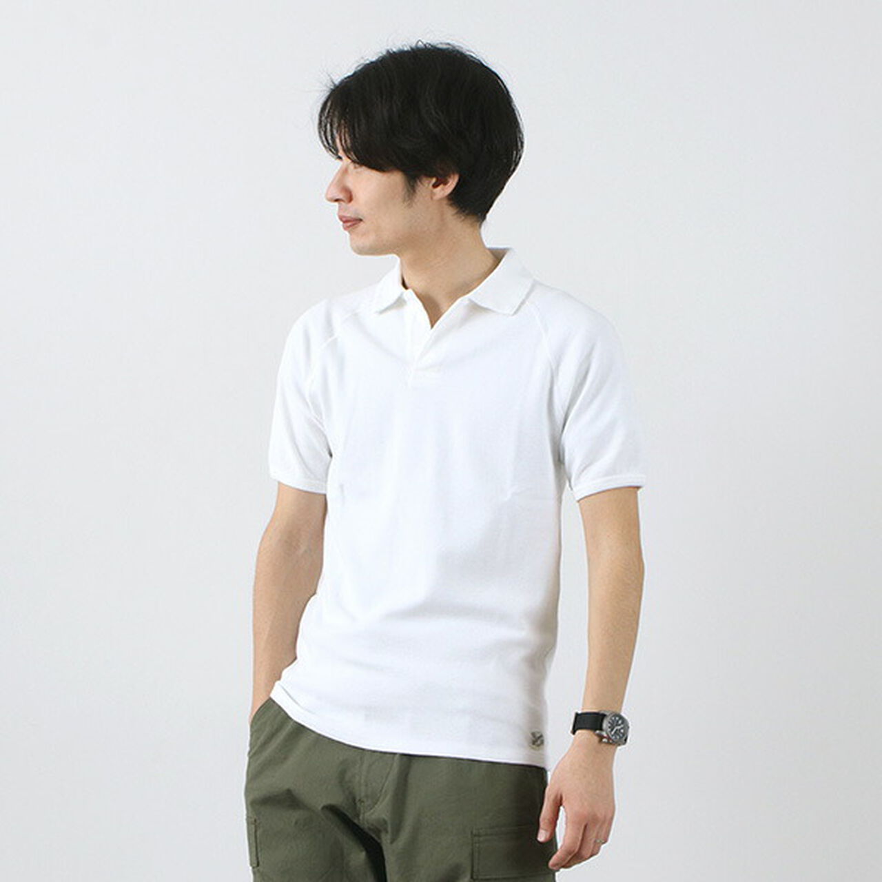 Laffy Spun Frye Polo Shirt,White, large image number 0