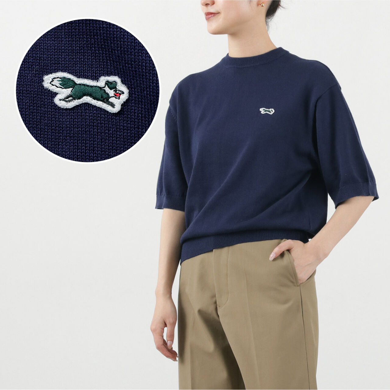 Fox Knit Crew T-Shirt,, large image number 11