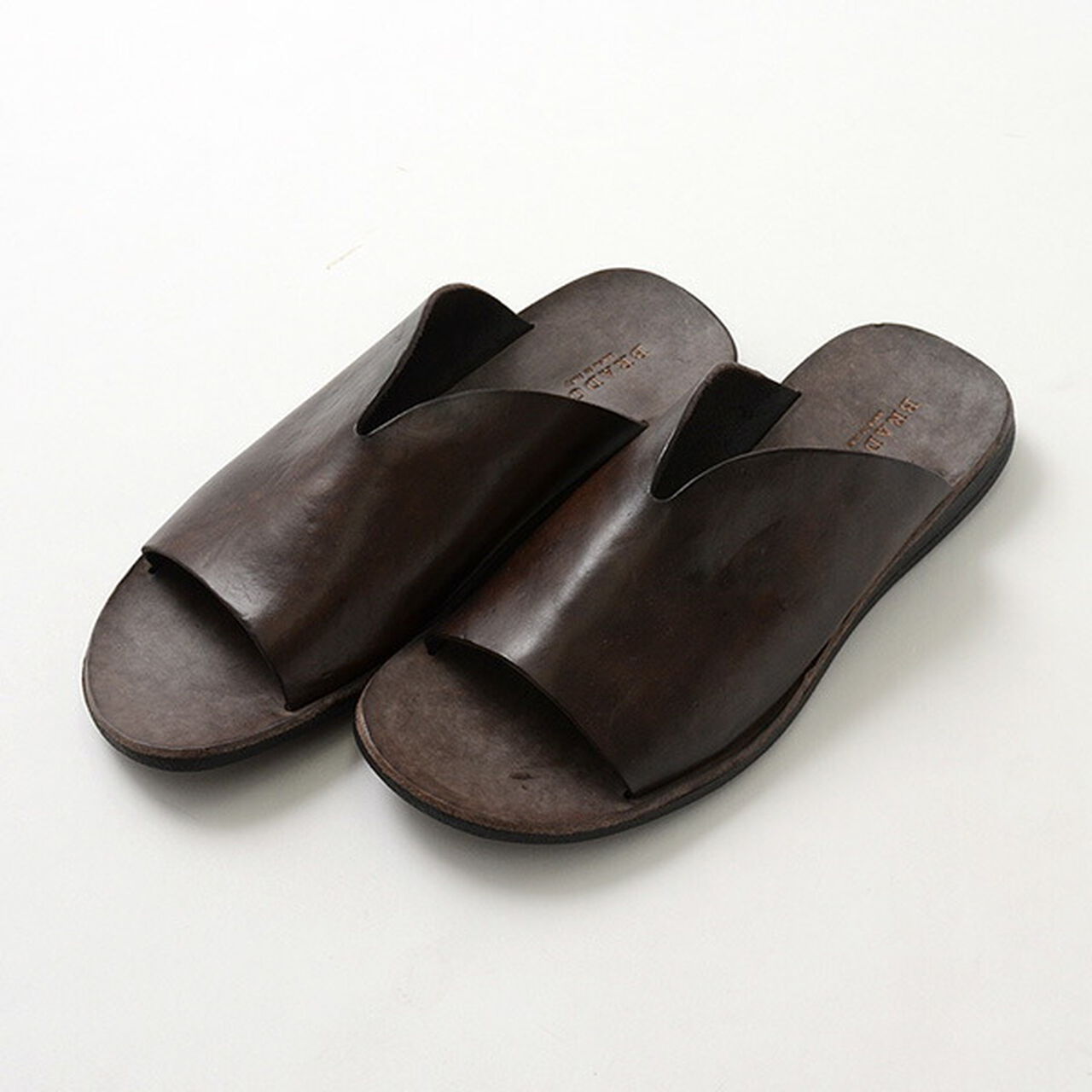 Leather Sandals,DarkBrown, large image number 0