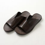 Men's Leather Sandals,Brown, swatch