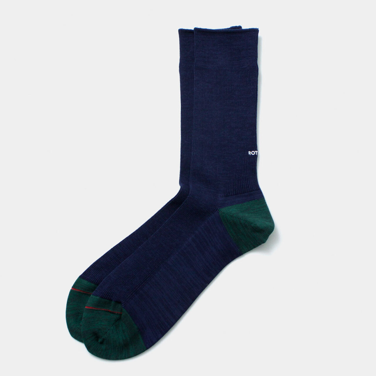 Organic Cotton & Recycled Polyester Ribbed Crew Socks,, large image number 11