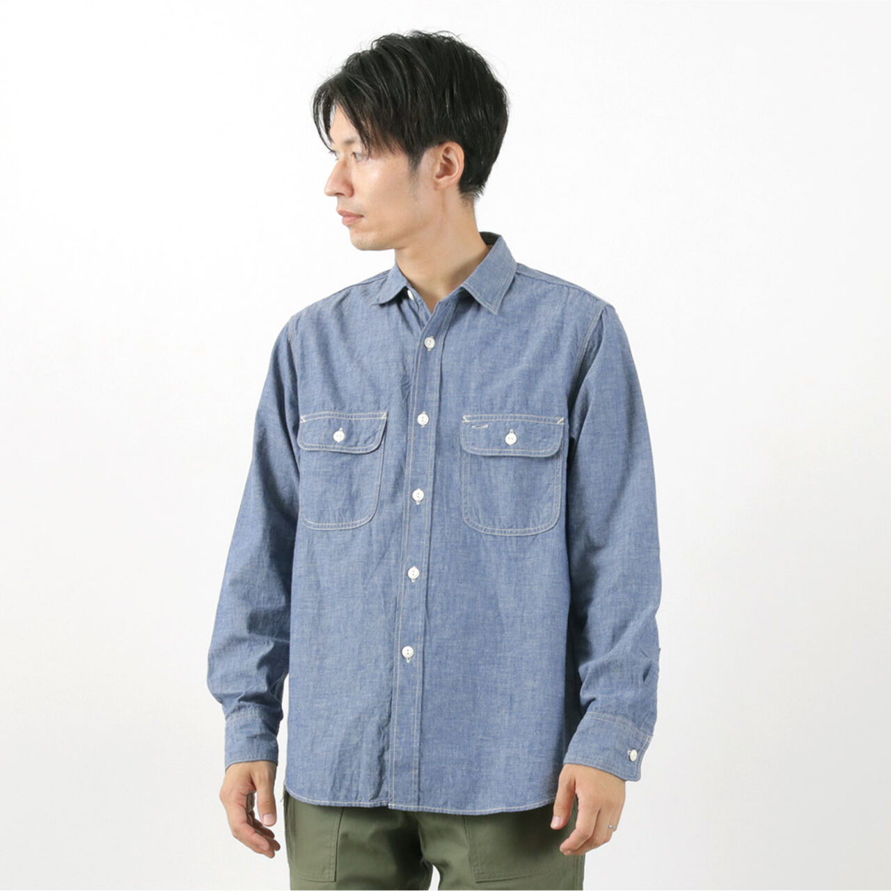 F3494 Chambray work shirt,, large image number 10