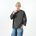 CANOCCHIA / Crew neck Relaxed fit with pockets 
Nine-quarter sleeves Cut and sewn,Brown, swatch