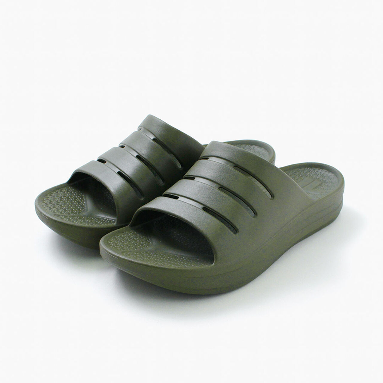Slide Recovery sandals,Khaki, large image number 0