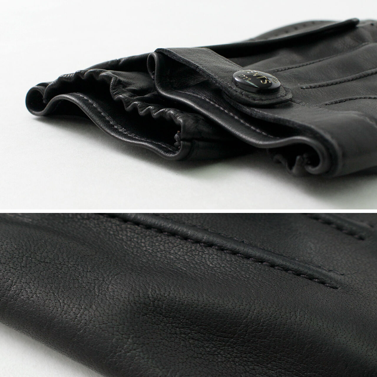 Fleming / Perforated leather gloves,, large image number 5