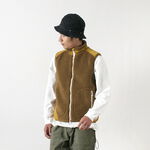 Boa Fleece Vest,Brown, swatch