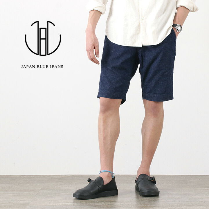 Knee Shorts/Cotton Linen Denim