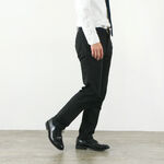 JB4100 Slim Tapered French Work Chino Trousers Trousers,Black, swatch