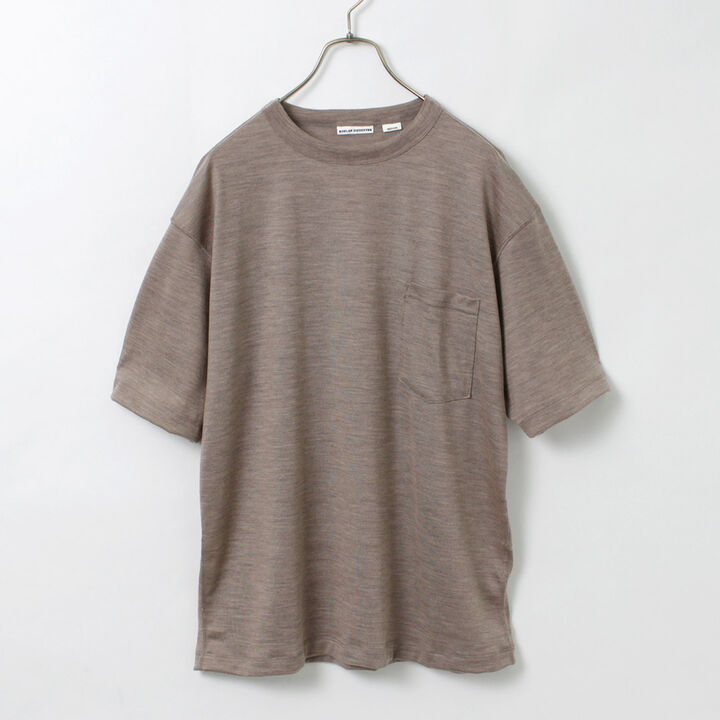 Short Sleeve Merino Wool Pocket T-Shirt