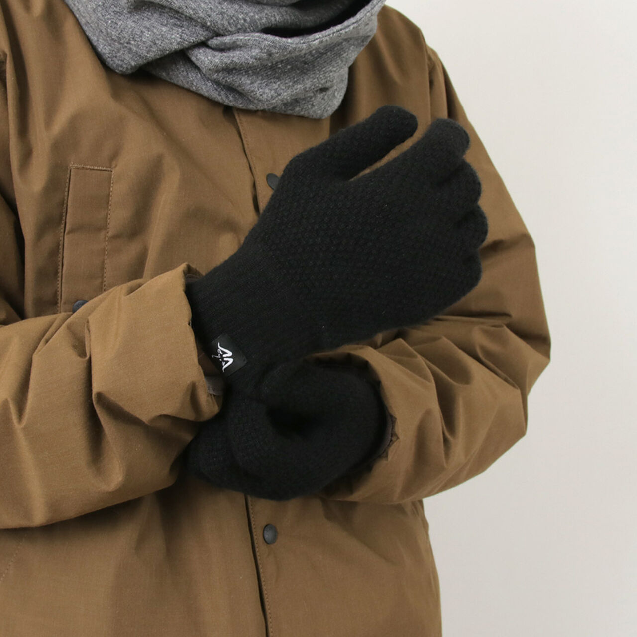 Special order Seedstitch cashmere gloves,, large image number 5
