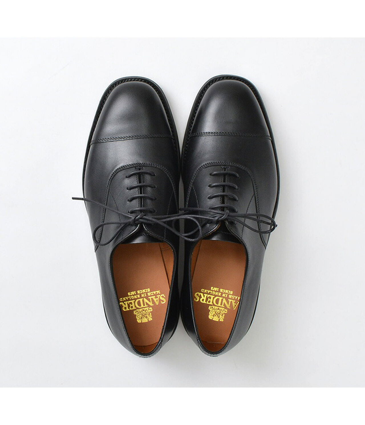 Cap Toe Oxford Leather Shoes,, large image number 1