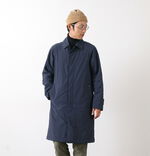 Weller cotton stencil collar coat,Navy, swatch