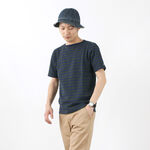 HDCS Boatneck S/S Striped Basque Shirt,Navy_ForestGreen, swatch
