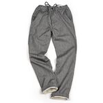 F0438 Relaxed Narrow Easy Pants,Charcoal, swatch