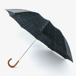 Malacca Handle Folding Umbrella for Rain,Black, swatch