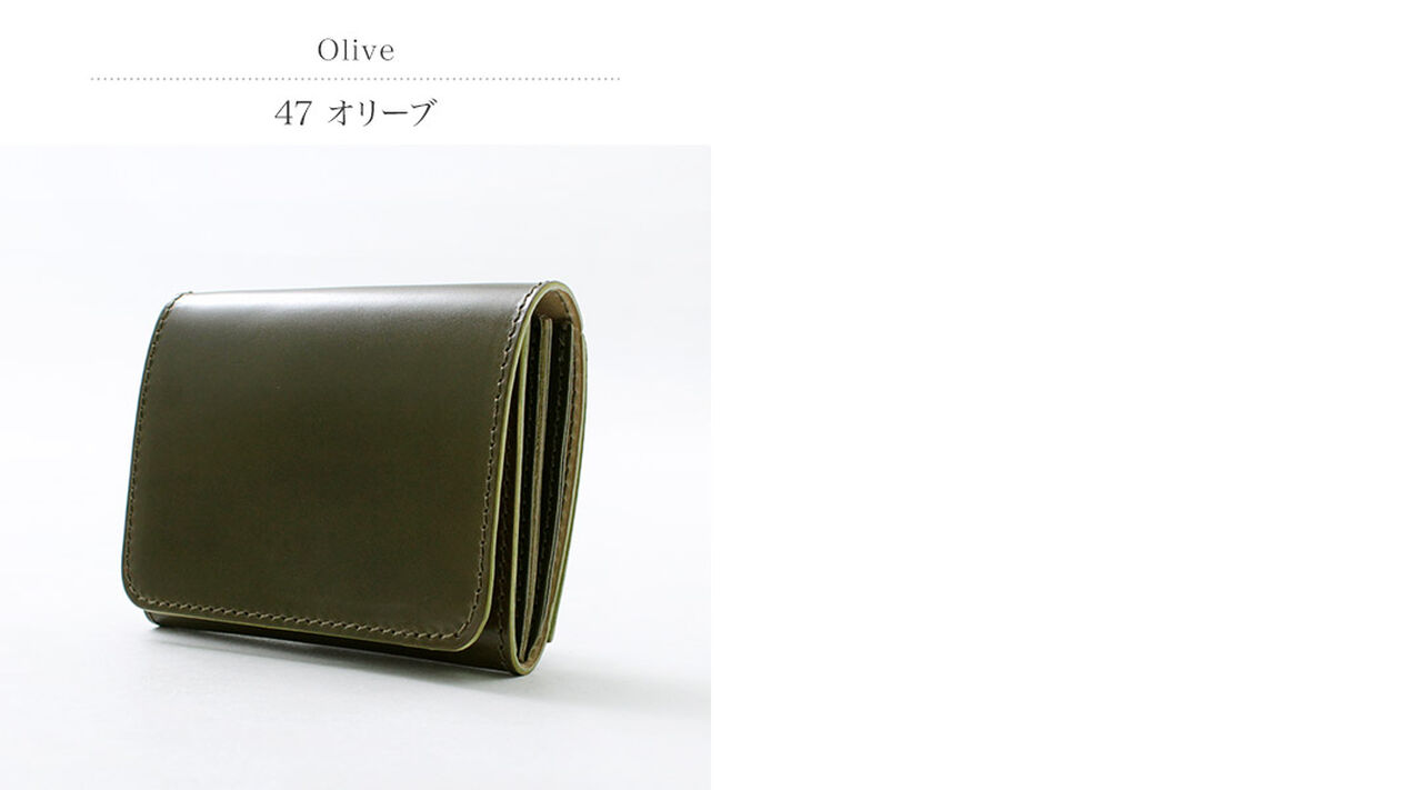 Cordovan compact wallet,, large image number 2