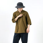 CODE:SILVER / RJB3570S Military pullover shirt,Khaki, swatch