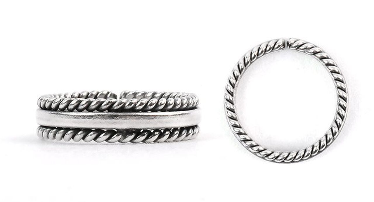Cullen Silver Ring Rope Design,, large image number 4