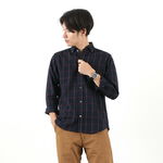 BR-8078 Checked BD Shirt,Navy, swatch