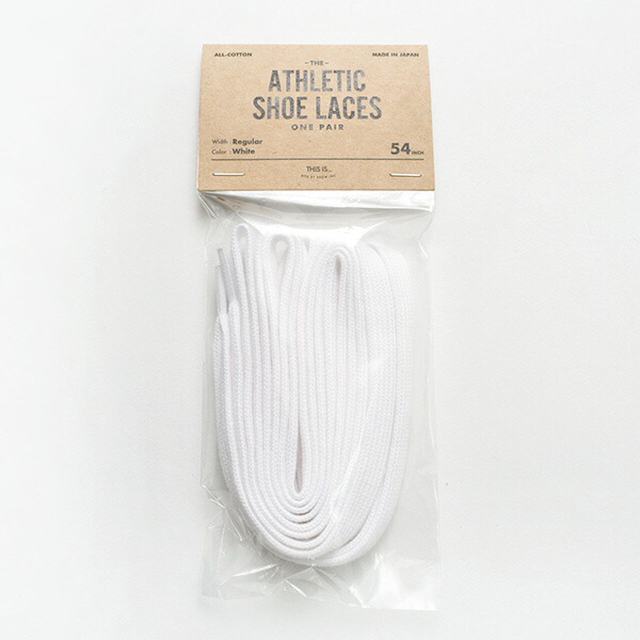 Athletic Cotton Shoe Lace Regular,White, large image number 0