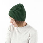 Cotton Knitted Cap,Green, swatch