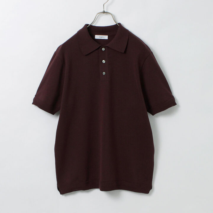 Knit Polo Easy Solid Collar